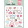 Echo Park Our Little Princess Adhesive Brads 25pz+8 Chipboard