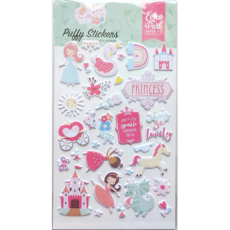 Echo Park Our Little Princess Puffy Stickers
