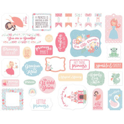Echo Park Our Little Princess Ephemera 33pz