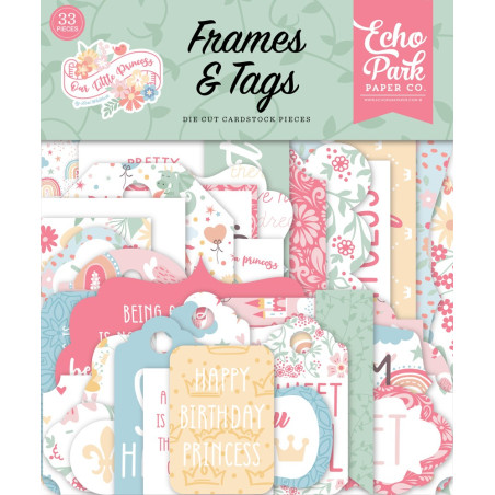 Echo Park Our Little Princess Frames & Tags 33pz