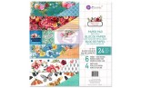 Prima Marketing Painted Floral Paper Pad FOILED 30x30cm