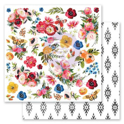 Prima Marketing Painted Floral Paper Pad 15x15cm