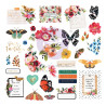 Prima Marketing Painted Floral Ephemera 33pz