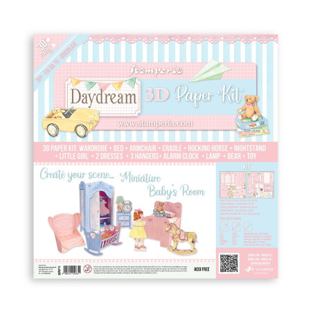 Stamperia 3D Paper Kit Day Dream Baby Room