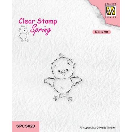 Nellie's Choice Clearstamp Chickies Learn To Fly
