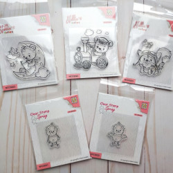 Nellie's Choice Clearstamp Cuties Dreaming To Be a Pilot