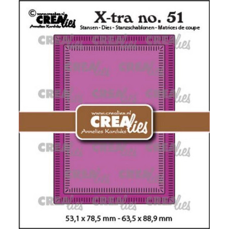 Crealies Xtra no. 51 ATC Small Stripes