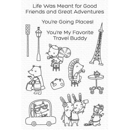 My Favorite Things Travel Buddies Clear Stamps