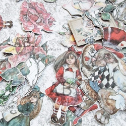 ABstudio Die-cuts Ephemera Follow the Rabbit 50pz
