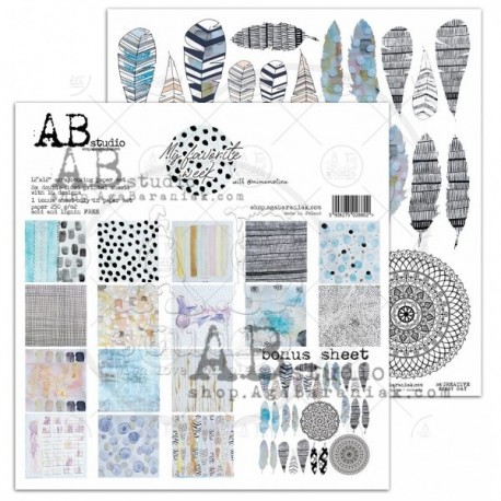 ABstudio My Favorite Week Scrapbooking Paper Set 30x30cm