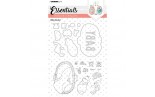 StudioLight Stamps & Dies Essentials nr.20 Baby Basket