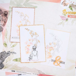 Les Ateliers de Karine Romance Oui Au Bonheur Clear Stamp