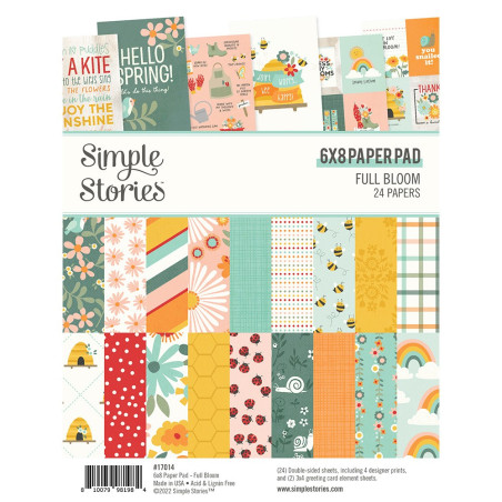 Simple Stories Full Bloom Paper Pad 15x20cm