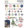 Simple Stories Simple Vintage Indigo Garden Decorative Brads 33pz