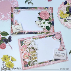 Simple Stories Simple Vintage Indigo Garden Decorative Brads 33pz