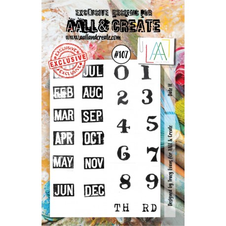 AALL & Create Stamp Set 107 Date It