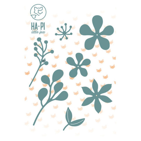HA-PI Little Fox Flower Power Die Set