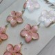 Prima Marketing Peach Tea Charms Enamel Flower