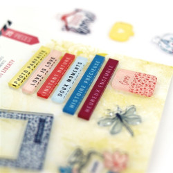 Set 20 Abbellimenti in acrilico Florileges LIBERTY
