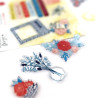 Set 20 Abbellimenti in acrilico Florileges LIBERTY