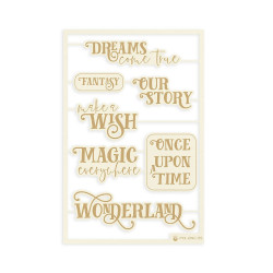 Piatek13 Light Chipboard Embellishments ONCE UPON A TIME