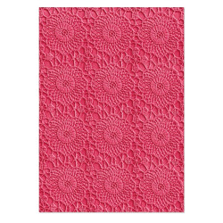 3-D Textured Impressions Embossing Folder - Crochet Mandala 665915