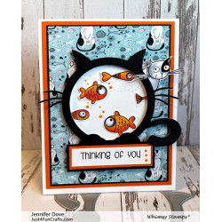 Whimsy Stamps Kitty Frame Die