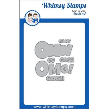 Whimsy Stamps OMG! Word and Shadow Die Set