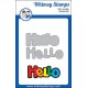 Whimsy Stamps Hello Word and Shadow Die Set