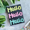 Whimsy Stamps Hello Word and Shadow Die Set