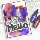Whimsy Stamps Hello Word and Shadow Die Set