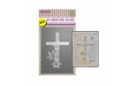 Nellie's Choice 3D Embossing Folder Cross with Lilies