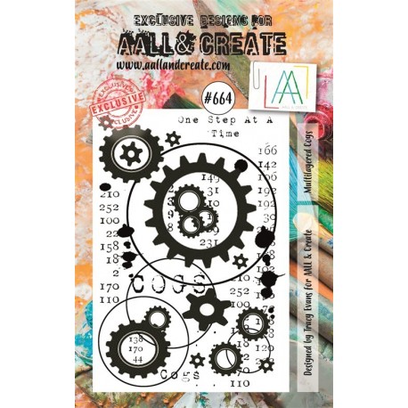 AALL & Create Stamp Set 664 Multilayered Cogs