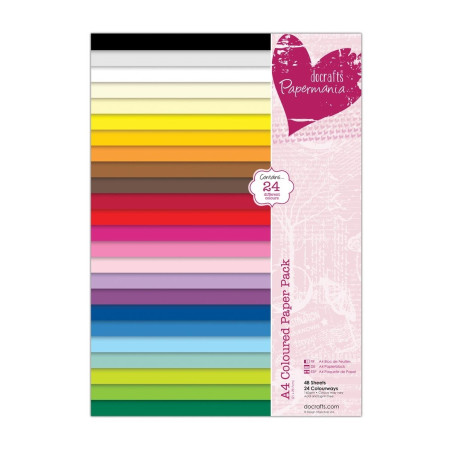 A4 Coloured Paper Pack 48 pz