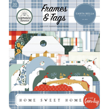 Carta Bella Farmhouse Summer Frames & Tags 33pz