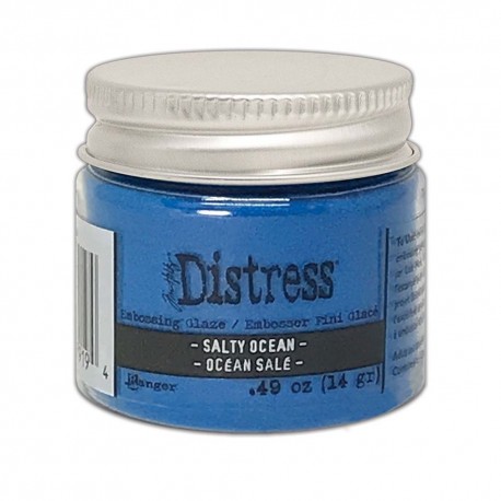 Ranger Distress Embossing Glaze Salty Ocean