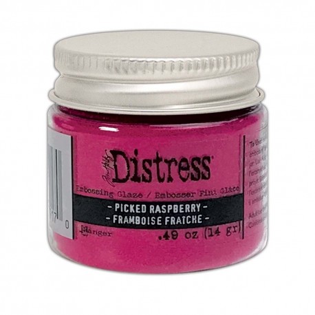 Ranger Distress Embossing Glaze Picked Raspberry