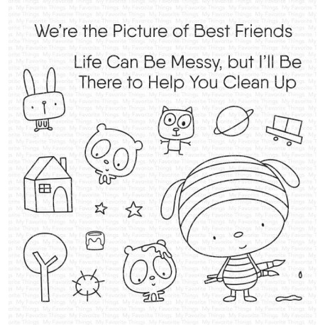 My Favorite Things We're the Picture of Best Friends Clear Stamps