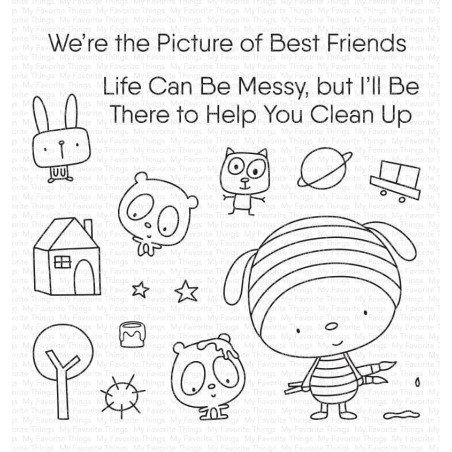 My Favorite Things We're the Picture of Best Friends Clear Stamps
