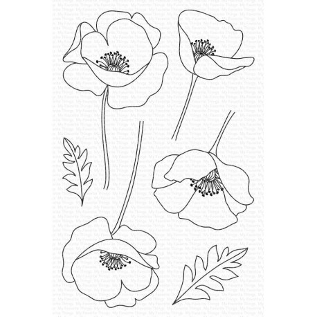 My Favorite Things Pure Poppies Clear Stamps