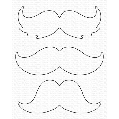 My Favorite Things Mustache Trio Die-Namics