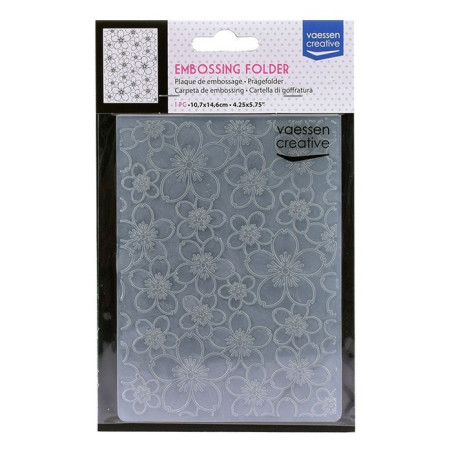 Vaessen Creative Embossing Folder Cherry Blossom