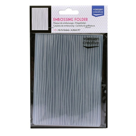 Vaessen Creative Embossing Folder Thin Lines