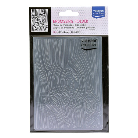 Vaessen Creative Embossing Folder Wood Grain