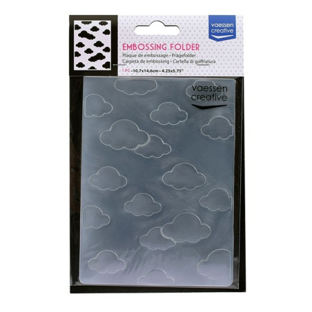 Vaessen Creative Embossing Folder Clouds