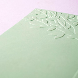 Vaessen Creative Embossing Folder Leafy Tree Trunk