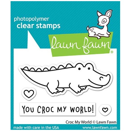 LAWN FAWN Croc My World Clear Stamp