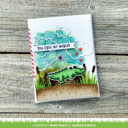 LAWN FAWN Croc My World Clear Stamp
