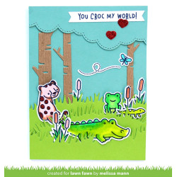 LAWN FAWN Croc My World Clear Stamp