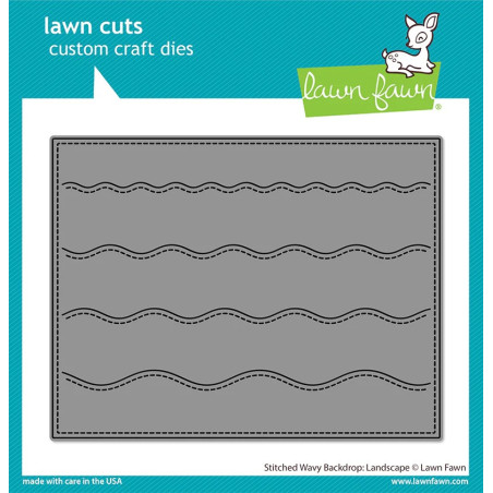 LAWN FAWN Stitched Wavy Backdrop: Landscape Cuts